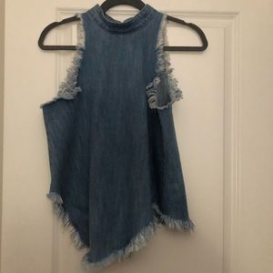Denim top